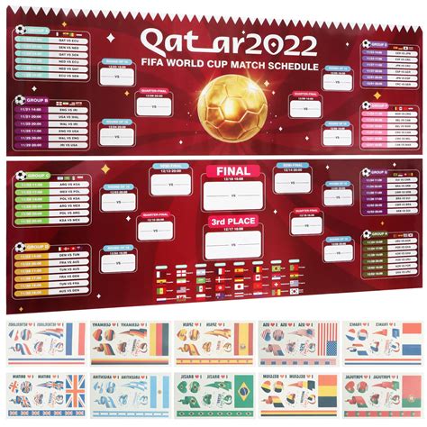 Buy 2022 World Cup Game Plan - Qatar 2022 World Soccer Games Wall ...