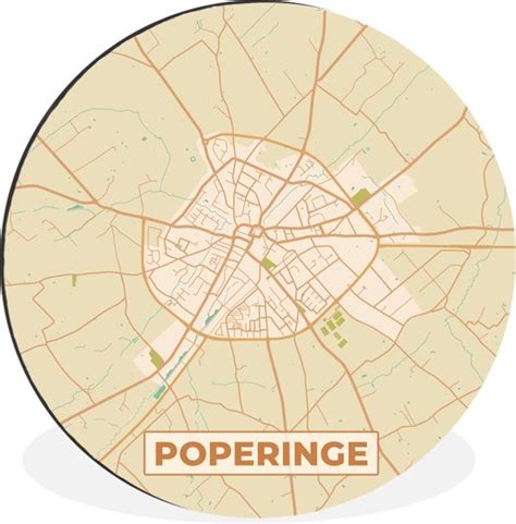 Wandcirkel Muurcirkel Kaart Stadskaart Plattegrond België