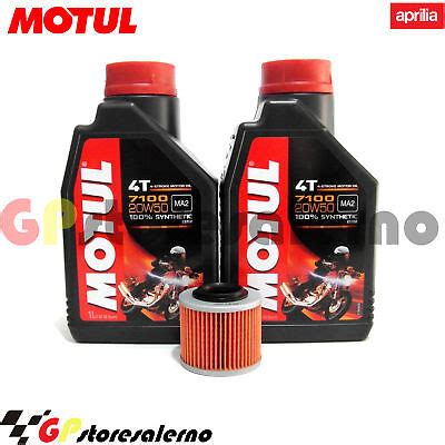 Kit Tagliando Olio Filtro Olio Motul W Aprilia Adv