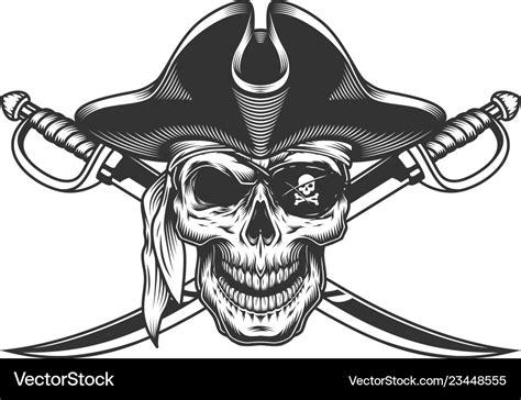 Pirate Skull With Hat