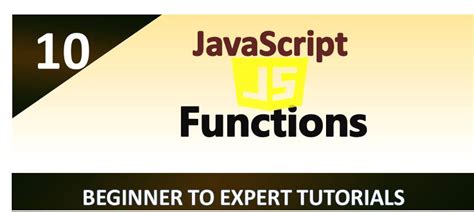 Javascript Functions Javascript Tutorial