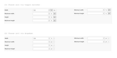 usability - Let users choose a value's unit next to the value input field - User Experience ...