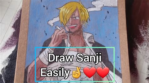 How To Draw Sanji Easy Sanji Drawing From One Piece YouTube