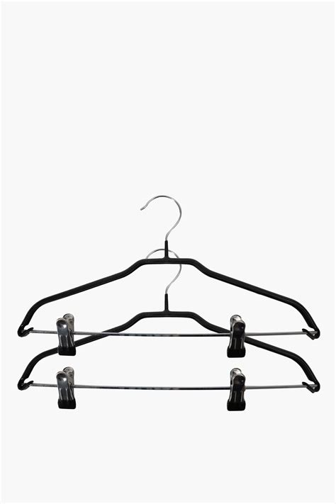 2 Pack Rubber Hangers With Clips