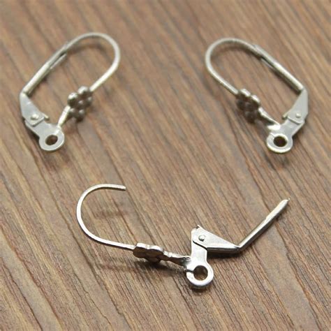 Pcs Stainless Steel Material X Mm Flower Earring Hooks Findings