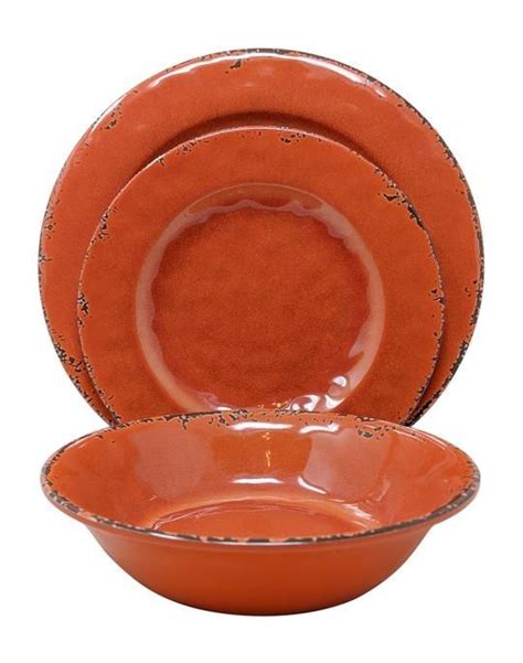 Gianna S Home Piece Rustic Farmhouse Melamine Dinnerware Set