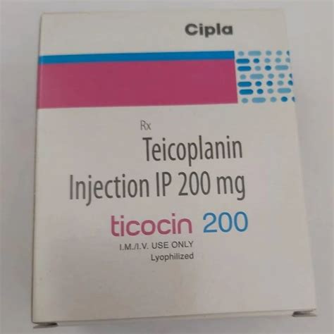 200mg Ticocin Teicoplanin Injection At Rs 450 Piece Pharmaceutical