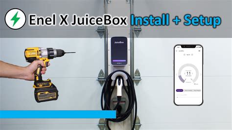 Enel X JuiceBox Level 2 EV Charger Installation And Mobile App Setup