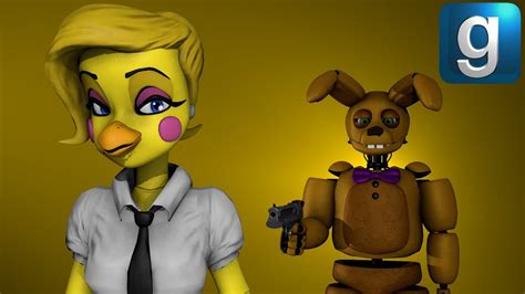 Gmod FNAF Spring Bunny Meets Anime Toy Chica YouTube