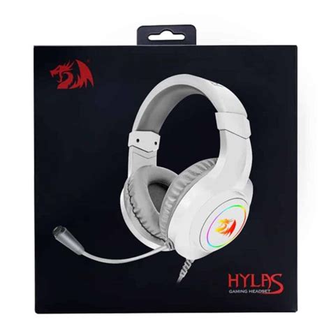 Redragon H Hylas Rgb Gaming Headset Stereo White Hardwaremarket