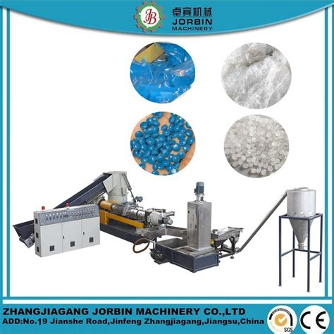 Plastic Film Recycling Pelletizer Granulating Extrusion Machine HDPE