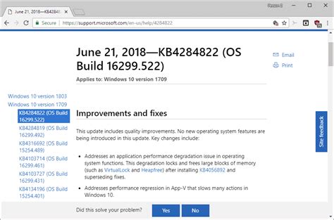 Cumulative updates KB4284822, KB4284830 and KB4284833 for Windows 10 ...