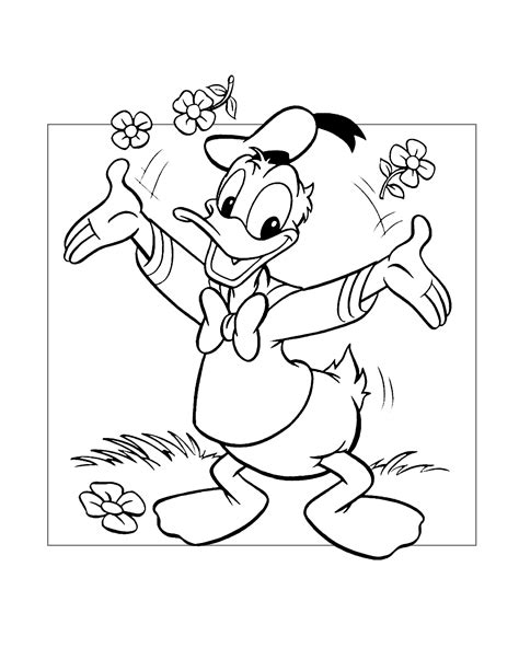 donald duck coloring pages 6