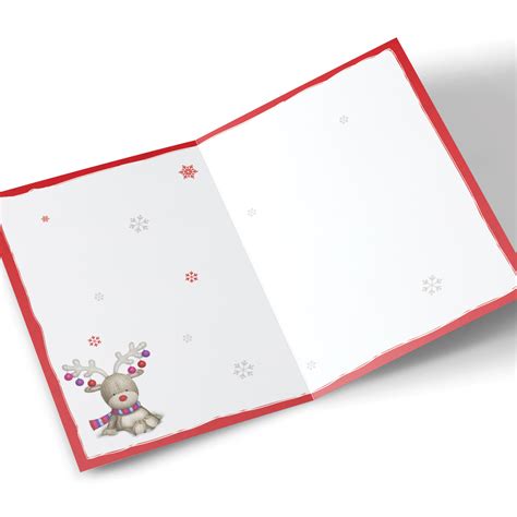 Buy Personalised Hugs Bear Christmas Card Reindeer For Gbp 1 79 Card Factory Uk