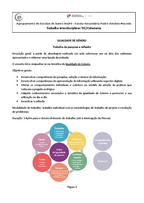 Marque A Alternativa Que Apresenta A Proposta Do Trabalho Interdisciplinar - Trabalho interdisciplinar TIC - Igualdade de Género - Agrupamento de ...