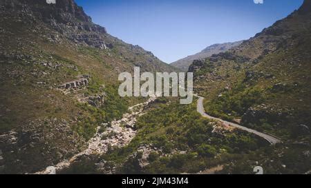 An Aerial View Of Bainskloof Pass In The Boland Region In The Western