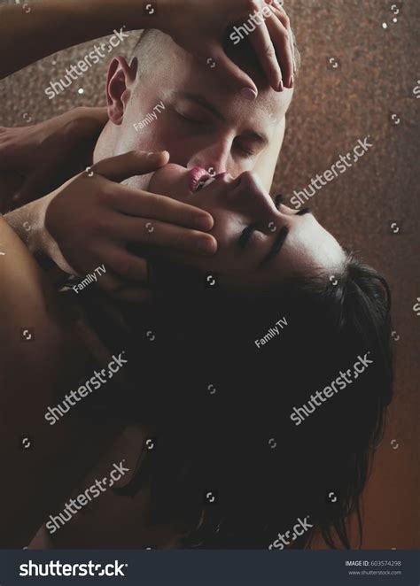 Naked Beautiful Woman Hugging Brutal Man Stock Photo 603574298 Shutterstock