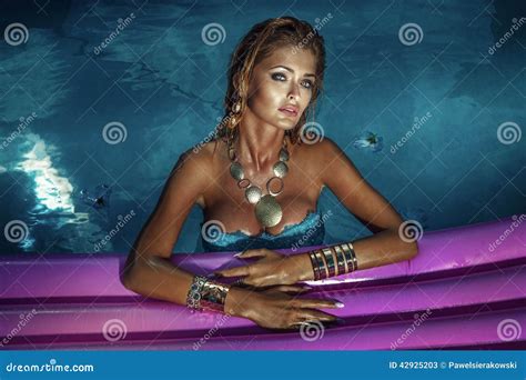Blonde Woman Relaxing Stock Image Image Of Blonde Face 42925203