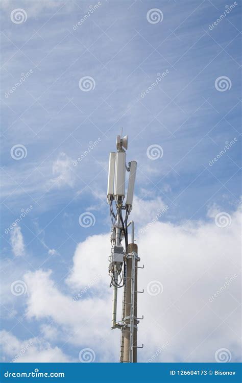 Cellular Phone Antennas Urban Area. Stock Image - Image of antenna ...