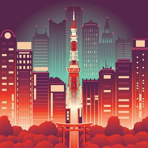 Токио рисунок - 67 фото