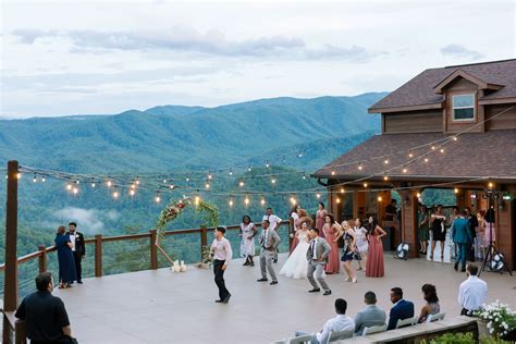 The Magnolia Patio Reception Smoky Mountain Wedding Scenic Wedding