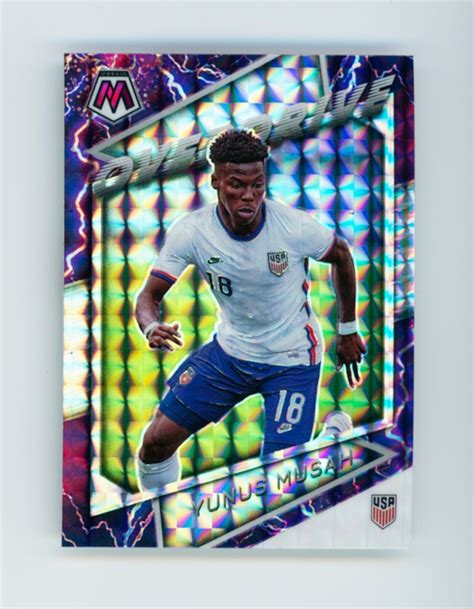 2021 22 Yunus Musah Panini Mosaic World Cup Overdrive USMNT Case Hit