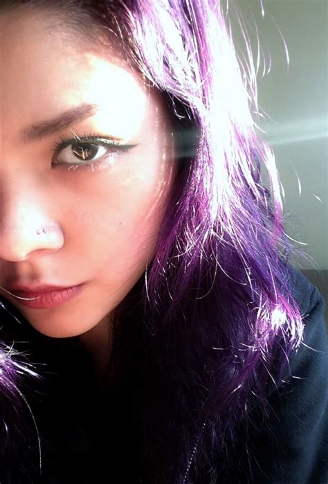 Purple Hair Splat Lusty Lavender Dye And Double Nostril Piercing