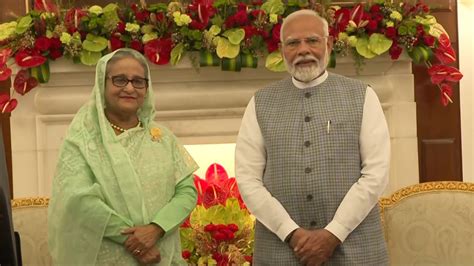 Pm Modi Holds Bilateral Talks With Bangladeshi Counterpart Sheikh Hasina