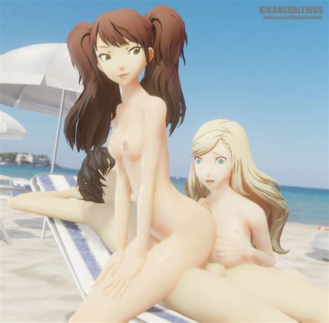 Rule 34 3d Ann Takamaki Atlus Beach Beach Chair Beach Umbrella