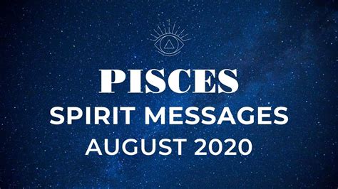 PISCES AUGUST 2020 OMG WOW ALL PISCES WATCH THIS MESSAGE FROM