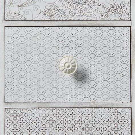 Boite De Rangement Blanche Avec Tiroirs L X L X H Cm