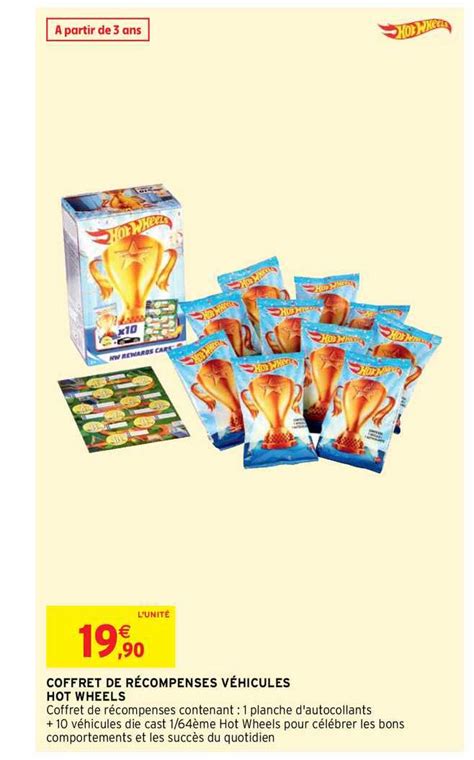 Promo Coffret De Récompenses Véhicules Hot Wheels chez Intermarché Hyper iCatalogue fr