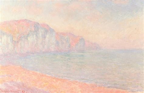 Cliffs Of Pourville Morning By Claude Monet