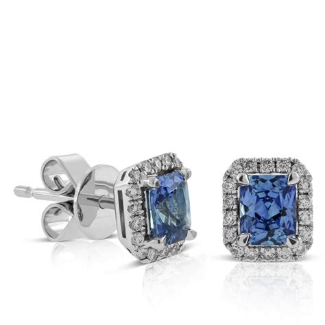 Sapphire Diamond Earrings 14K Ben Bridge Jeweler