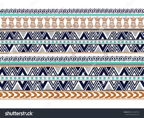 Traditional African Border Art Vector Stock Vector (Royalty Free ...