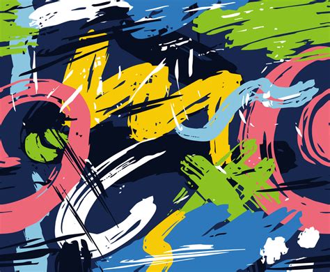 handdrawn brush strokes seamless pattern vector art graphics