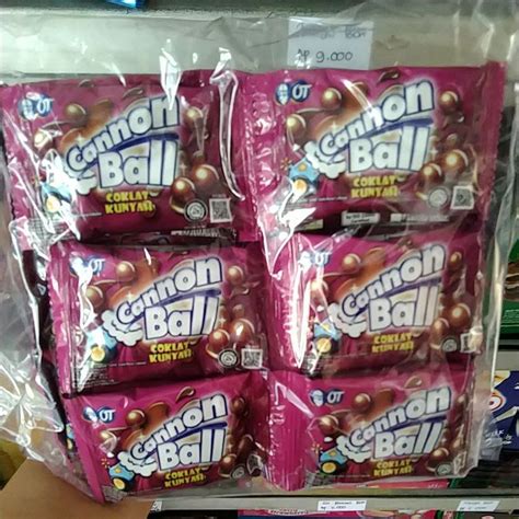 Jual Cannon Ball Coklat Kunyah Per Pack Renceng Shopee Indonesia