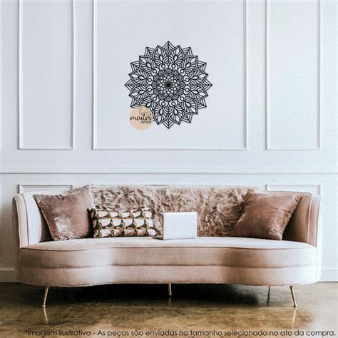 Quadro Decorativo Quadro Mdf Vazado Mandala Cm Elo