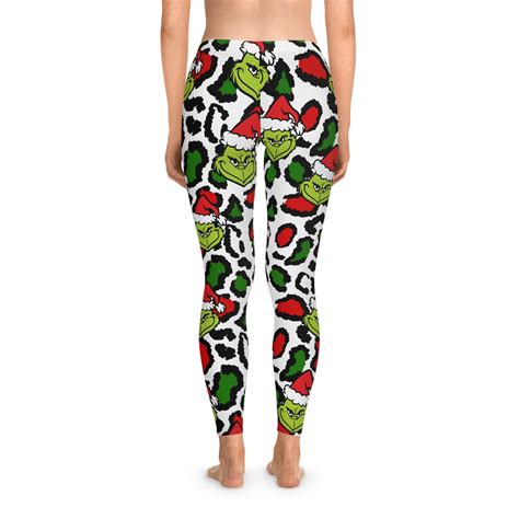 Grinch Pants Christmas is Mine Yoga Full Length Leggings, Stretchy ...