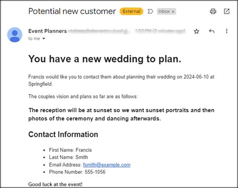 Wedding Email Address Generator 60 Photos