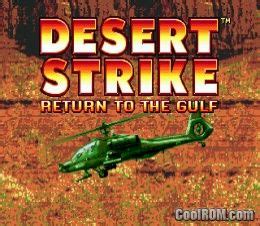 Desert Strike Return To The Gulf ROM Sega Genesis CoolROM