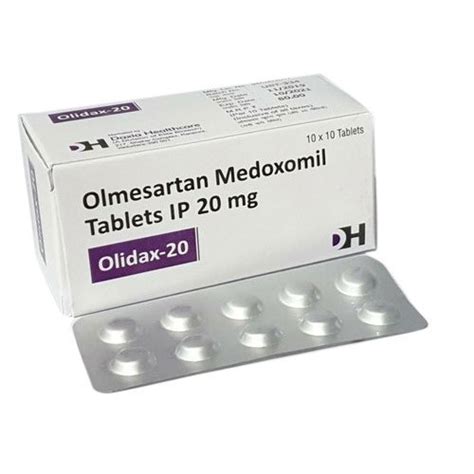 Olmesartan Medoxomil 10 Mg 20mg 40 Mgtablets Non Prescription At