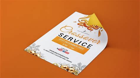 HOW TO DESIGN A CHURCH FLYER WITH SMARTPHONE Cross Over Service Flyer