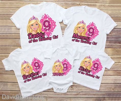 Barbie Family Matching Birthday Shirt Barbie Birthday Shirt | Etsy ...