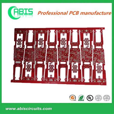 Red Double Side PCB Rogers Arlon Isola Taconic High Frequency Printed