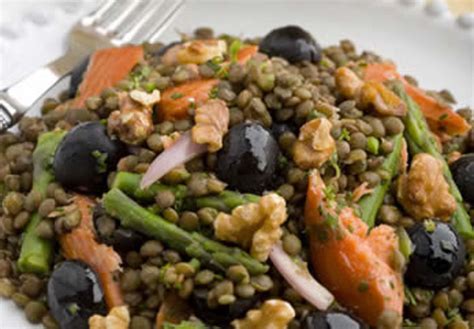 Herbed Salmon Lentils Jamie Geller