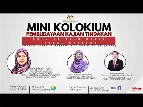 Majlis Pembukaan Mini Kolokium Kajian Tindakan Pejabat Pendidikan