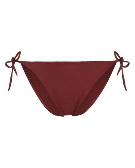 Eres Malou Tie Fastening Bikini Bottom In Brown Stylemi