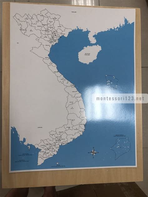 Bản đồ Việt Nam có nhãn – Vietnam Control Map (Labeled) - Giáo cụ Montessori giá gốc nhà máy - ECED