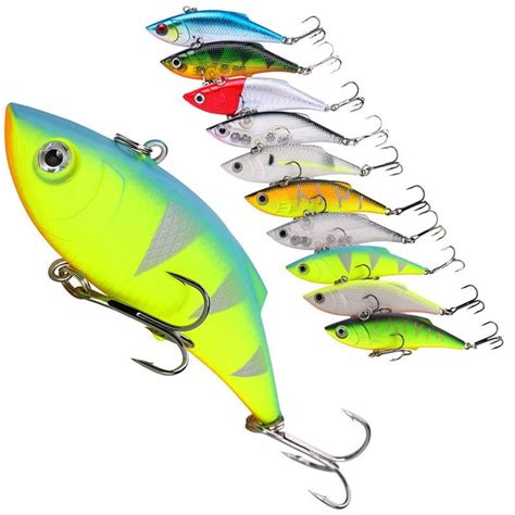 Sougayilang Pcs Artificial Fishing Hard Bait Minnow Vib Lure With